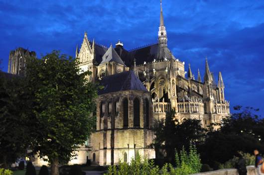 Katedrála Notre-Dame v Remeši ve Francii