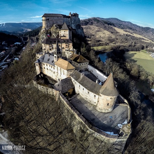 Oravský hrad v obci Oravský Podzámok na Slovensku