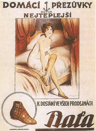 Reklamní plakát dynamické firmy Baťa z 20. let