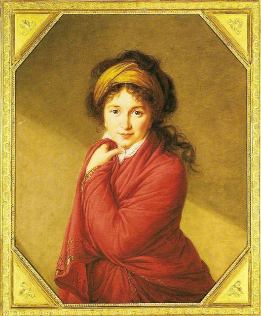 Lebrunová Elisabeth Vigée: Portrét hraběnky Golovinové, 1797-1800, 83 x 67 cm
