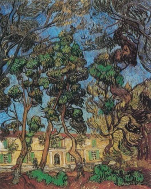 Gogh Vincent Willem van: Léčebna v Saint-Rémy, 1889. Hammer Museum, Los Angeles