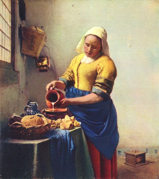 Vermeer van Delft Jan: Sluka vkuchyni, 1656-1661, 45 x 40 cm