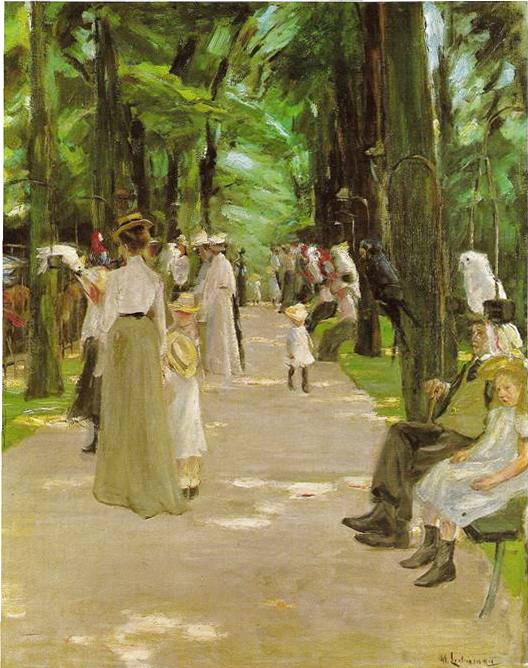 Liebermann Max: Papouščí alej, 1902, 88 x 72 cm