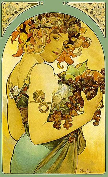 Mucha Alfons: Ovoce, 1897