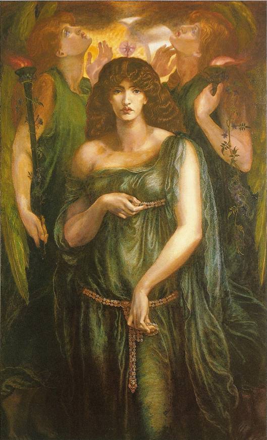 Rossetti: Astarte Syriaca, 1877, 183 x 107 cm (Manchester, City Art Gallery)