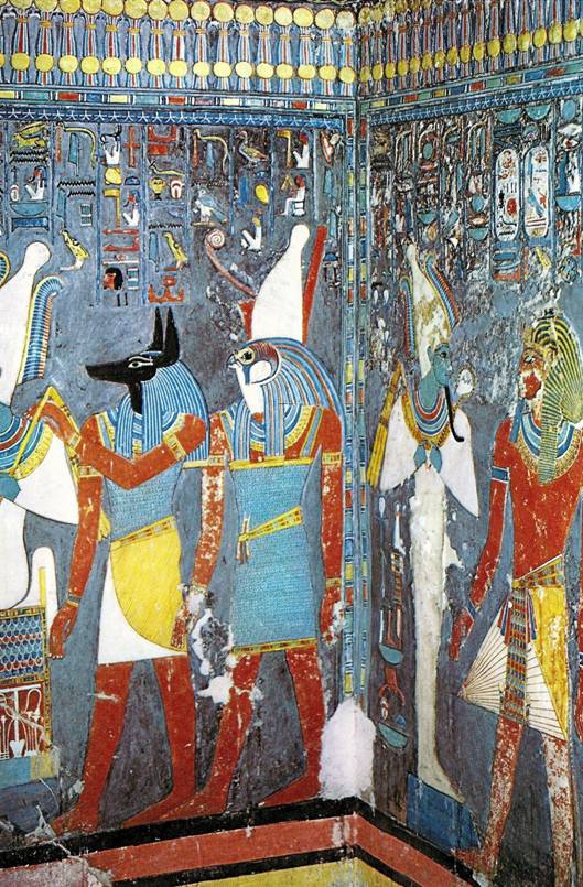 Egyptské malířství: Vojevůdce Haremheb, vládl od roku 1310 př. n. l.