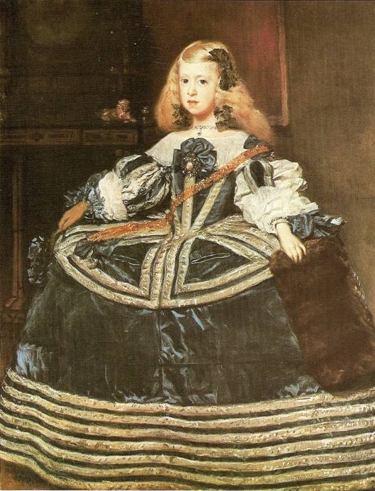 Velázquez Diego: Infantka Margarita Theresia v modrých šatech 