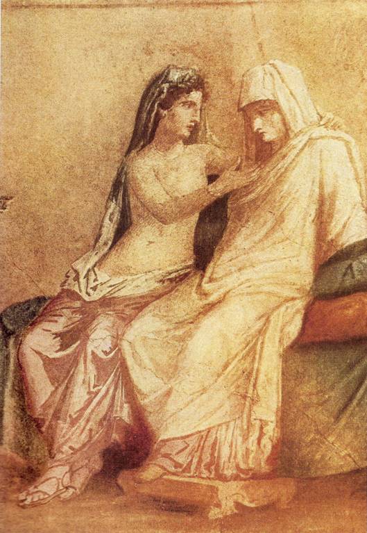 Řecké malířství: Tzv. Aldobrandinskou svatbu získala vatikánská knihovna roku 1818