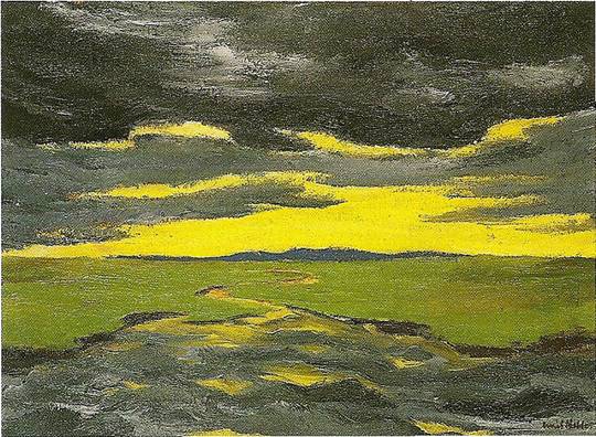 Nolde Emil: Časný podvečer, 1916, 74 x 101 cm