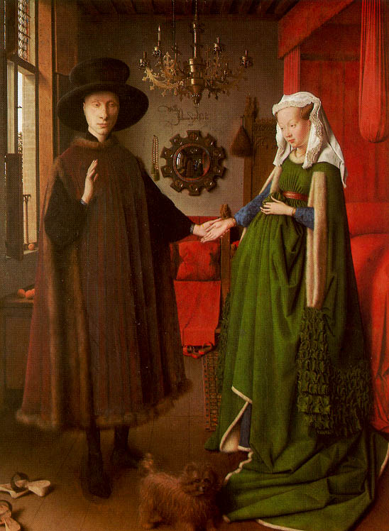 Eyck Jan van: Svatba Arnolfiniovch, 1434, 82 x 60 cm