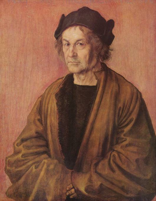 Dürer Albrecht: Malířův otec, 1497, 50 x 40 cm