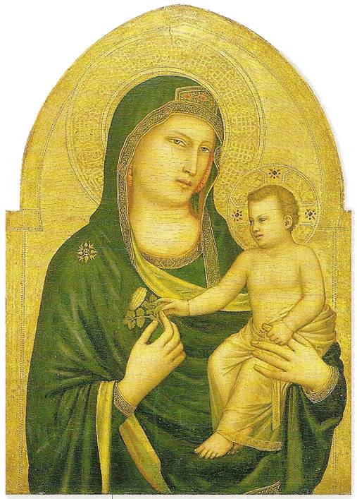 Giotto: Madona s dítětem, přibližně 1320 - 1330, 85 x 62 cm