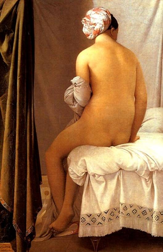 Ingres Jean Auguste Dominique: Koupajc se ena, 1808, 146 x 97 cm