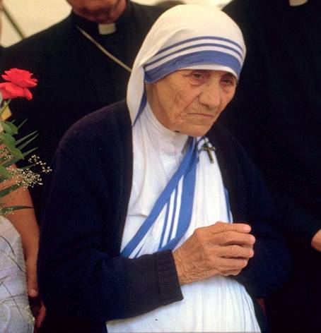 Matka Tereza v roce 1989