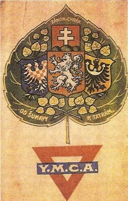 Pohlednice symbolizujc spojen ech, Moravy, Slezska a Slovenska