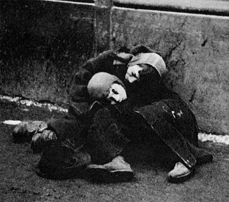 Utrpení dětí ve varšavském ghettu