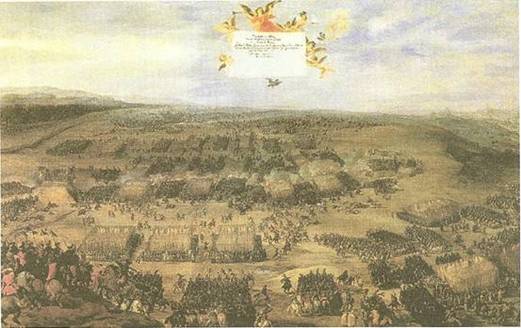 Obraz bitvy na Bílé hoře z 16. století