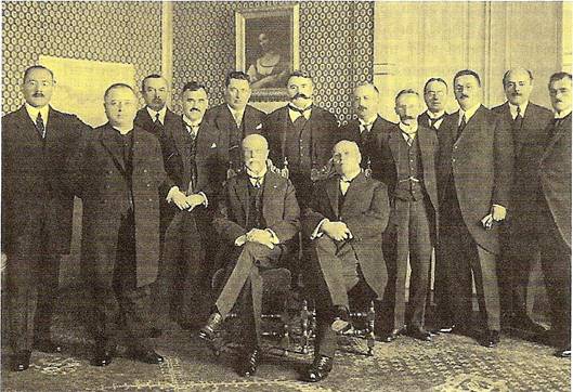 Švehlova vláda po audienci u T. G. Masaryka (1926)