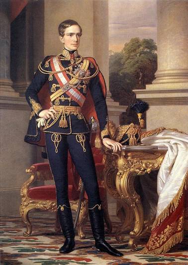 Portrét mladého císaře Františka Josefa I.