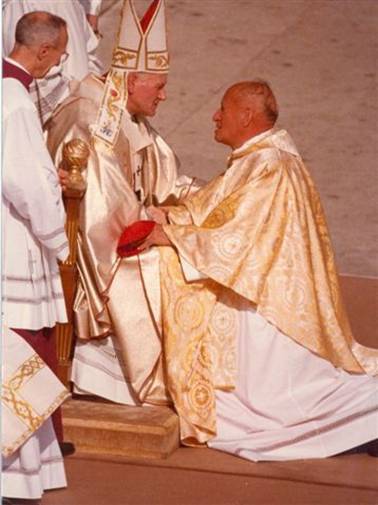 František Tomášek se mnohokrát se setkal i s papežem Janem Pavlem II. 