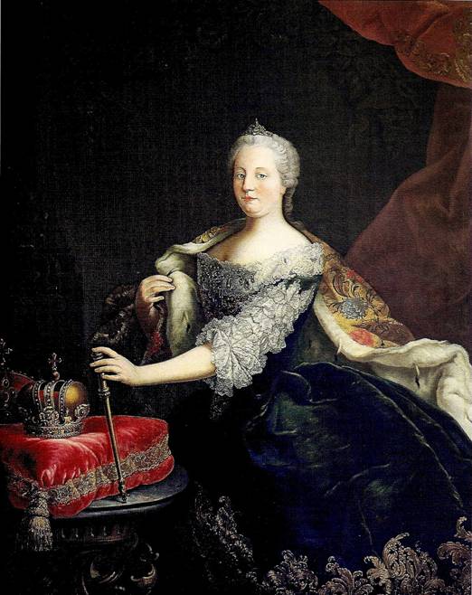 Česká a uherská královna Marie Terezie