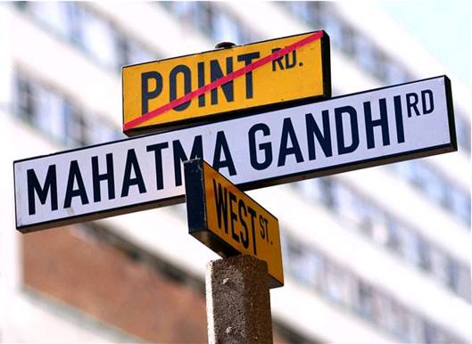 Gándhího ulice v jihoafrickém Durbanu