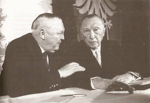 Konrad Adenauer a Ludwig Erhard