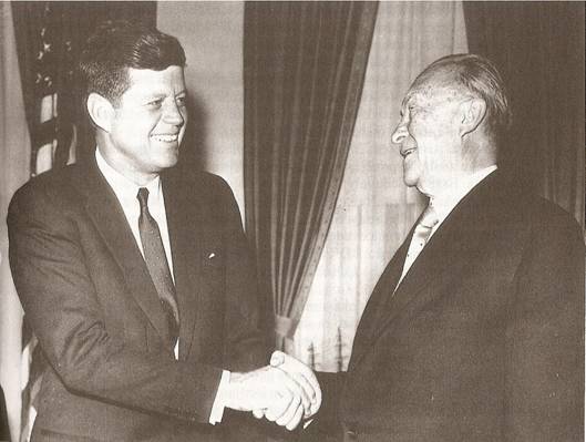 Konrad Adenauer s prezidentem Johnem F. Kennedym