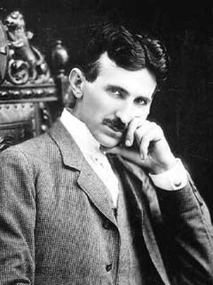 Nikola Tesla (1856-1943) na fotografii z roku 1896