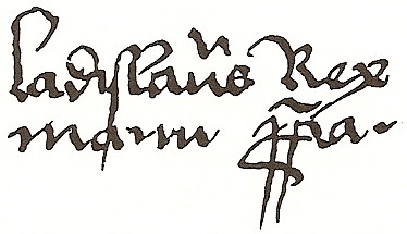 Vlastnoruční podpis Ladislava Pohrobka