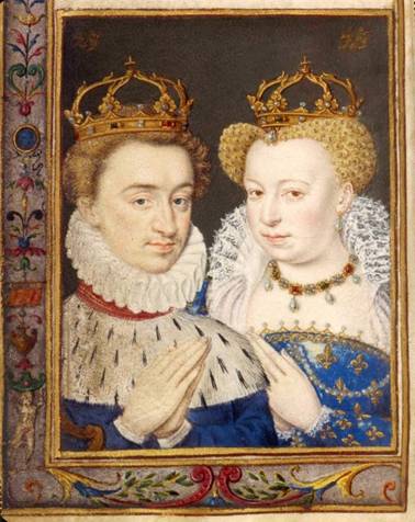 Jindřich IV. Navarrský a jeho manželka Markéta z Valois (1572)