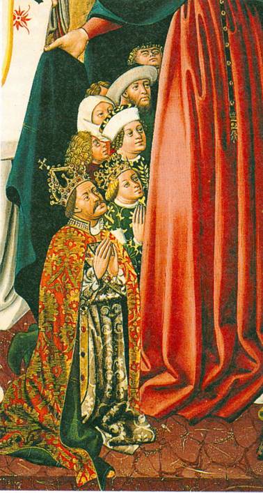 Albrecht II. Habsburský s manželkou Alžbětou Lucemburskou 