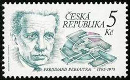 Ferdinand Peroutka na poštovní známce z roku 1995
