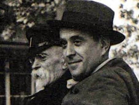 Jan Masaryk se svým otcem Tomášem Garriguem Masarykem