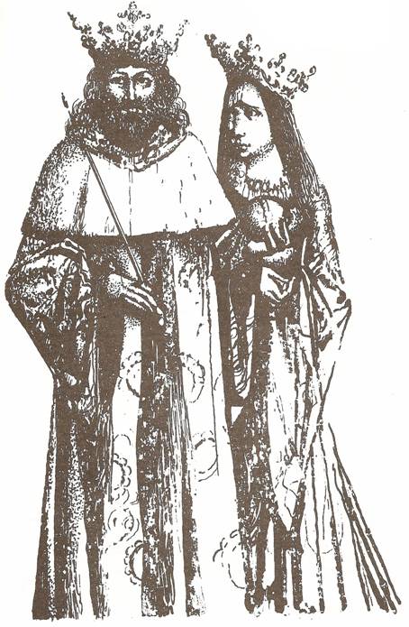 Vladislav II. Jagellonský a jeho choť královna Anna