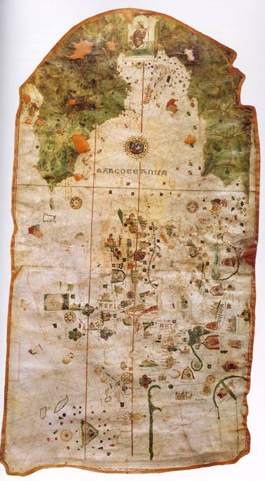 Nejstarší dochovaná mapa Nového světa od Juana de la Cosy (1500)