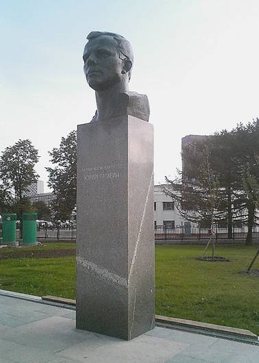 Památník Jurije Gagarina v Aleji kosmonautů v Moskvě