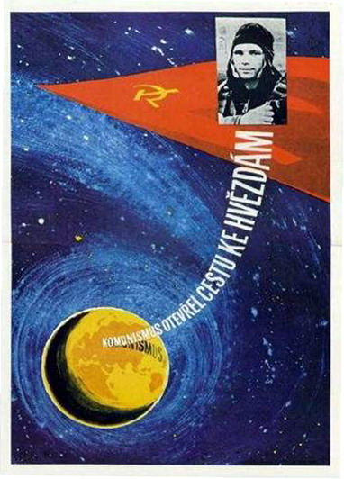 Propagandistický plakát ze socialistického Československa