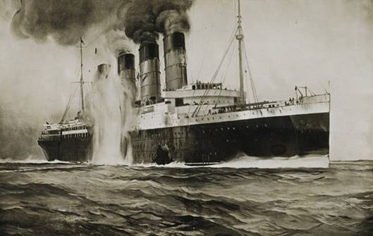 Lusitania byla považována za nejluxusnější loď plující po mořích