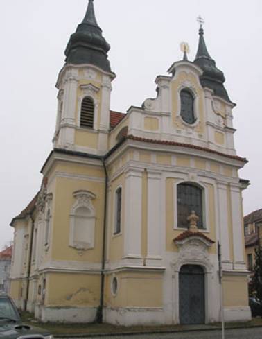 Barokní kostel v Rožmitále pod Třemšínem