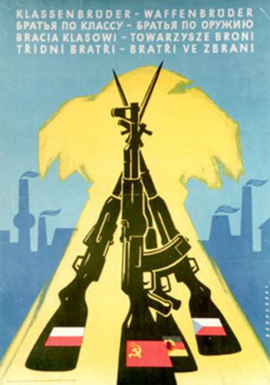 Propagační plakát Varšavské smlouvy