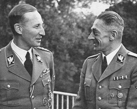 Dva nacističtí vrazi - Karl Hermann Frank s Reinhardem Heydrichem