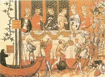 Francouzský král hostí své příbuzné – císaře Karla IV. a jeho syna Václava IV. 