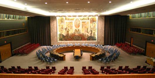 Zasedací místnost Rady bezpečnosti OSN v New Yorku