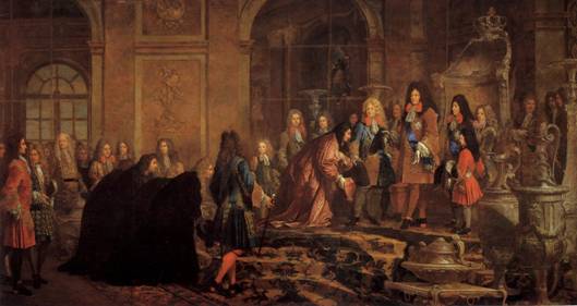 Audience dóžete z Janova ve Versailles 1685