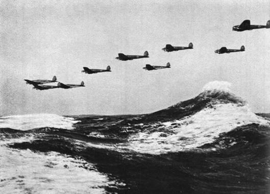 Nmeck bombardry Heinkel nad kanlem La Manche (1940)