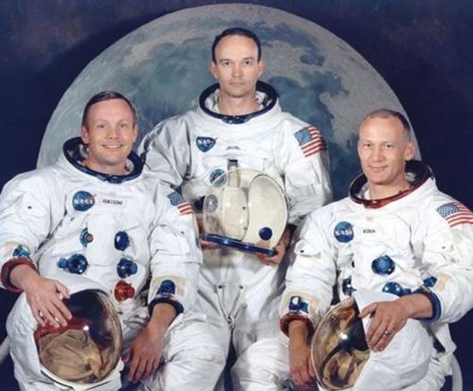 Posdka Apolla 11, astronauti Neil Armstrong, Michael Collins a Edwin Aldrin