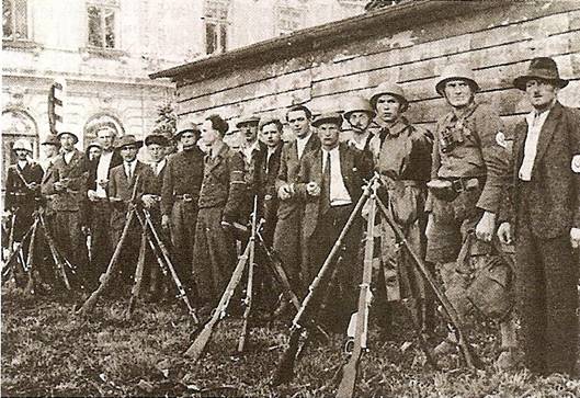 Henleinovci zakldali dobrovolnick ozbrojen jednotky, Freikorps