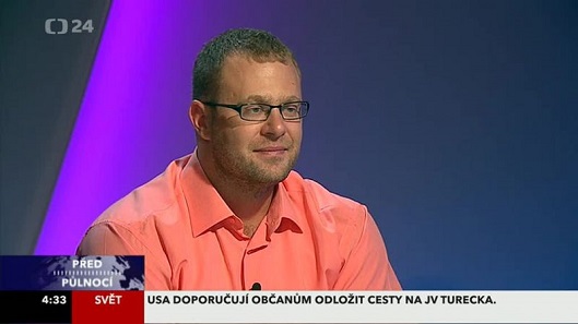 Luděk Benada v publicistickém pořadu České televize Brno