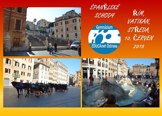 Řím, Neapol, Pompeje, Vesuv, Capri - studentské pohlednice